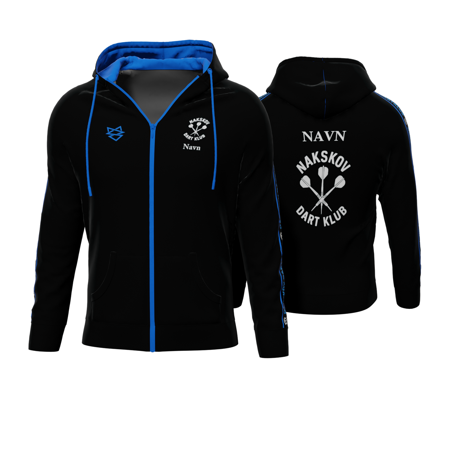 Bomulds Hoodie ZIP - Nakskov Dart