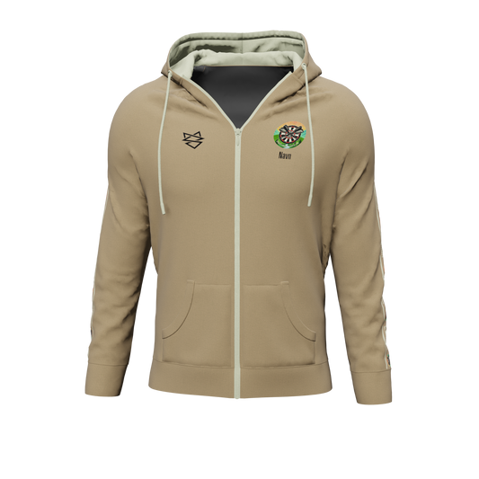 Bomulds Hoodie ZIP - Bakkelandets Dartklub