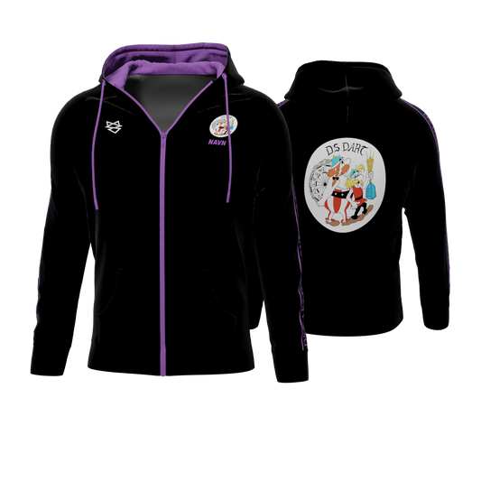 Bomulds Hoodie ZIP - DS Dart