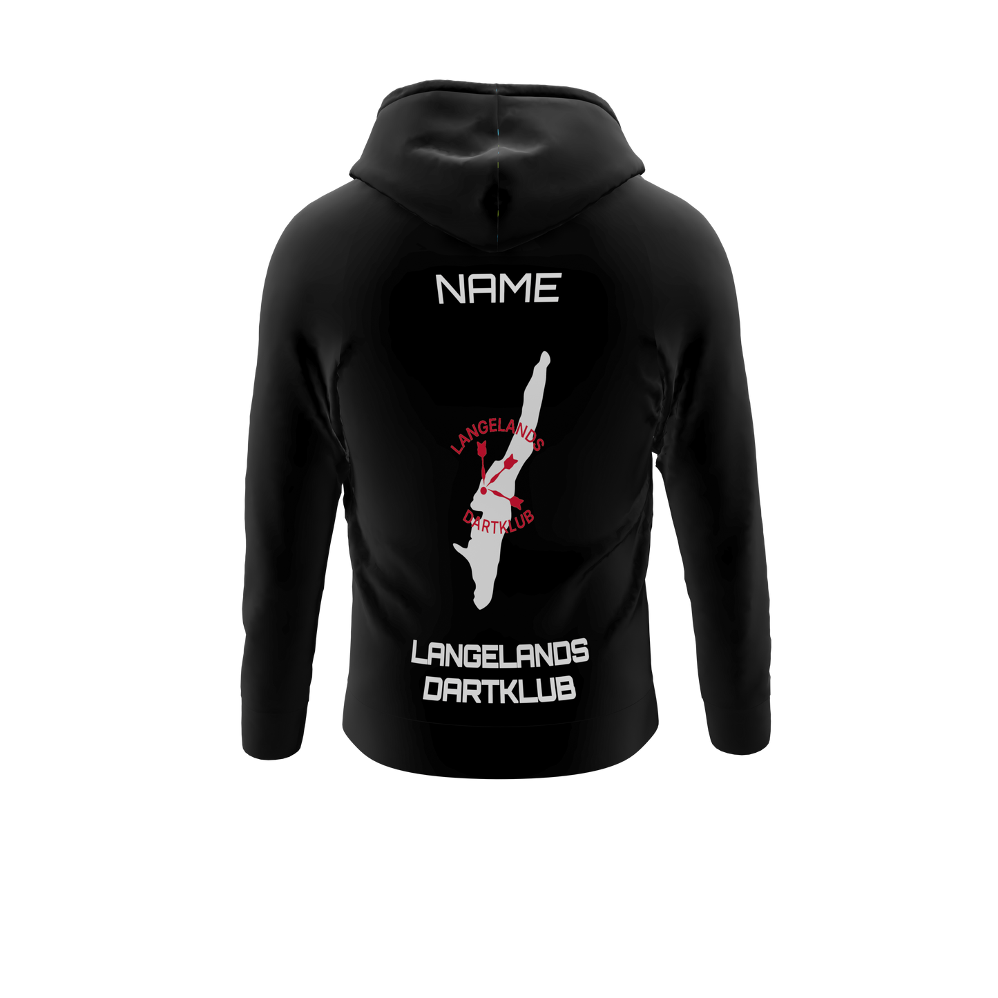 Hoodie ZIP - Langelands Dartklub