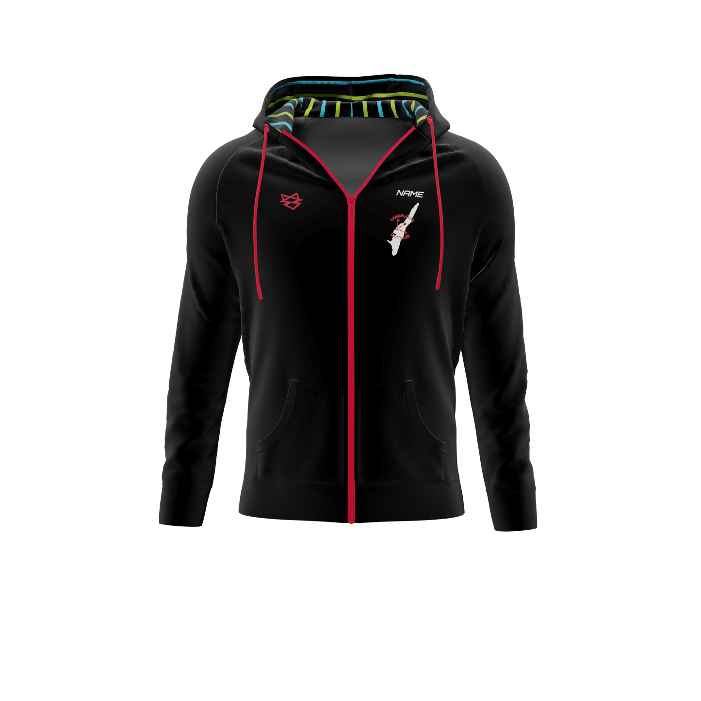 Hoodie ZIP - Langelands Dartklub