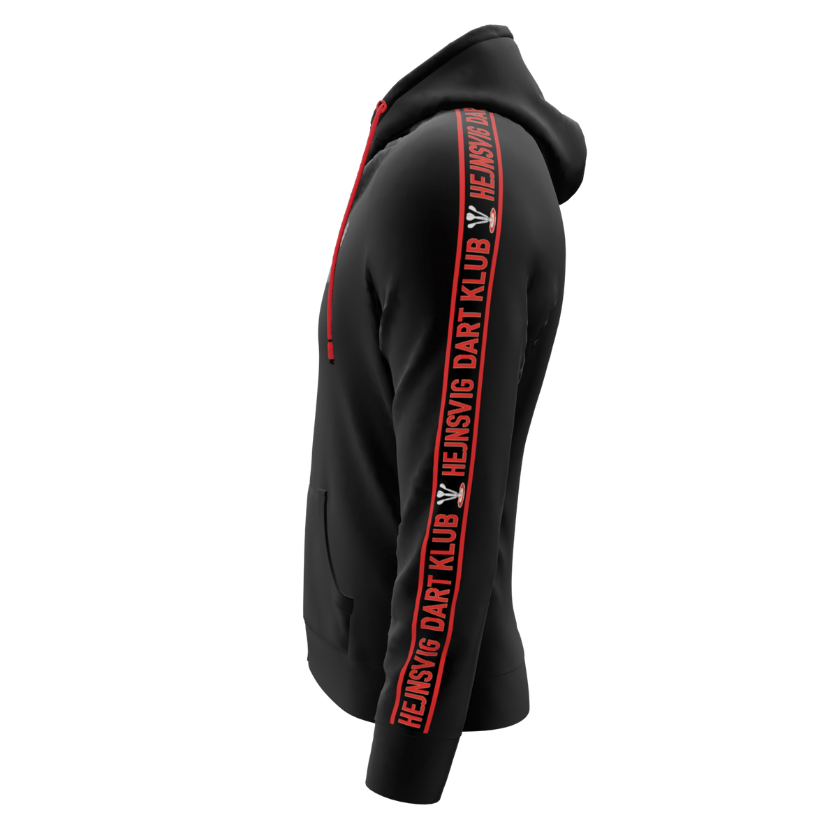Bomulds Hoodie ZIP - Hejnsvig Dart Klub