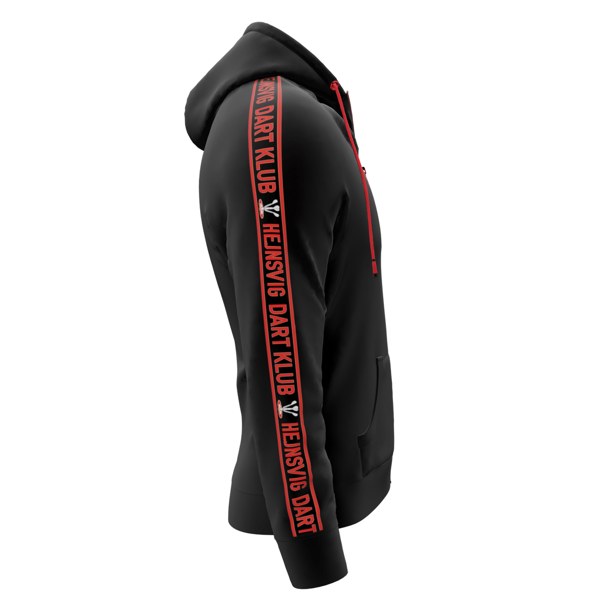 Bomulds Hoodie ZIP - Hejnsvig Dart Klub