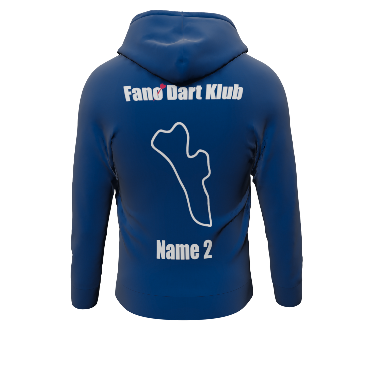 Bomulds Hoodie ZIP - Fanø Dart