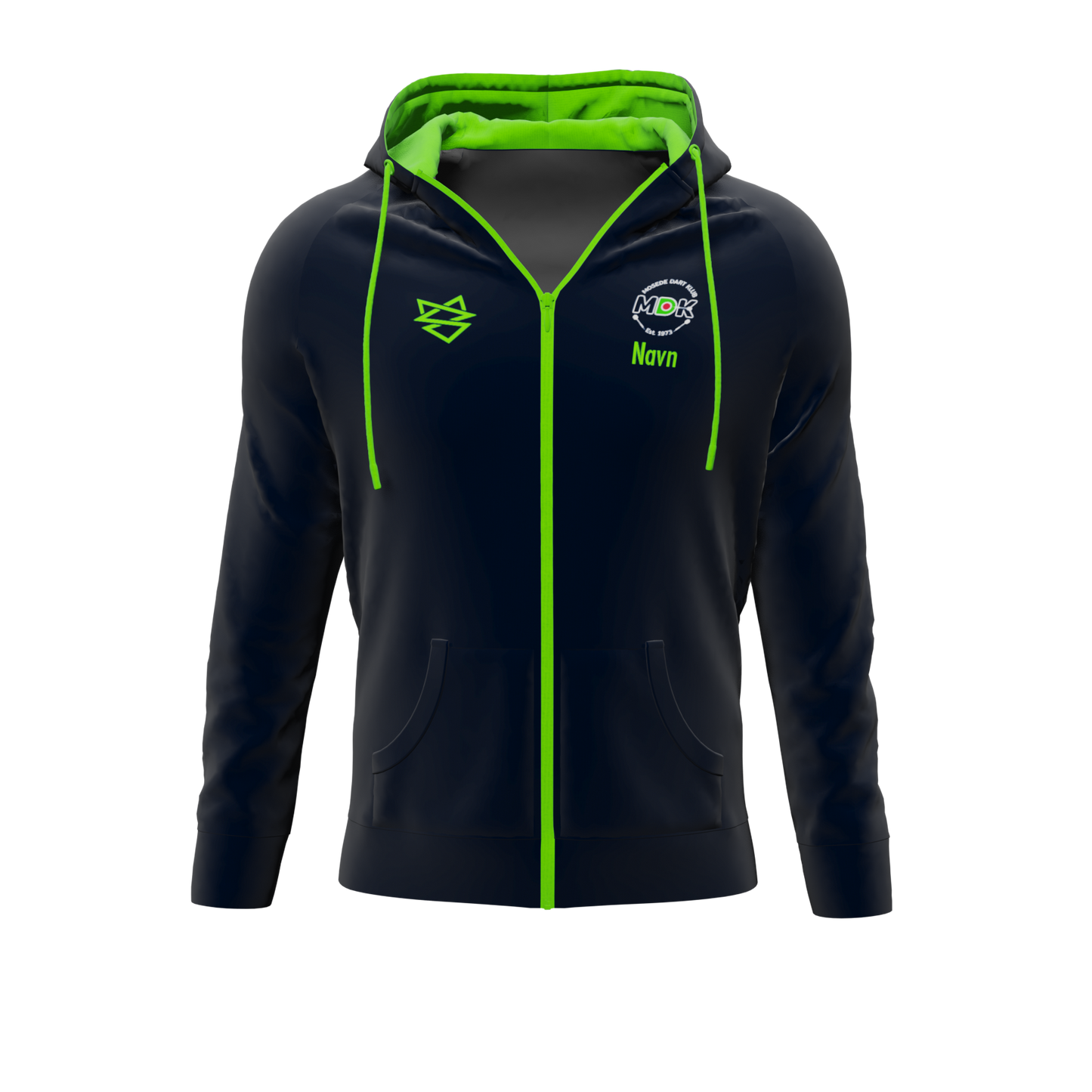 Bomulds Hoodie ZIP - Mosede Dart Klub
