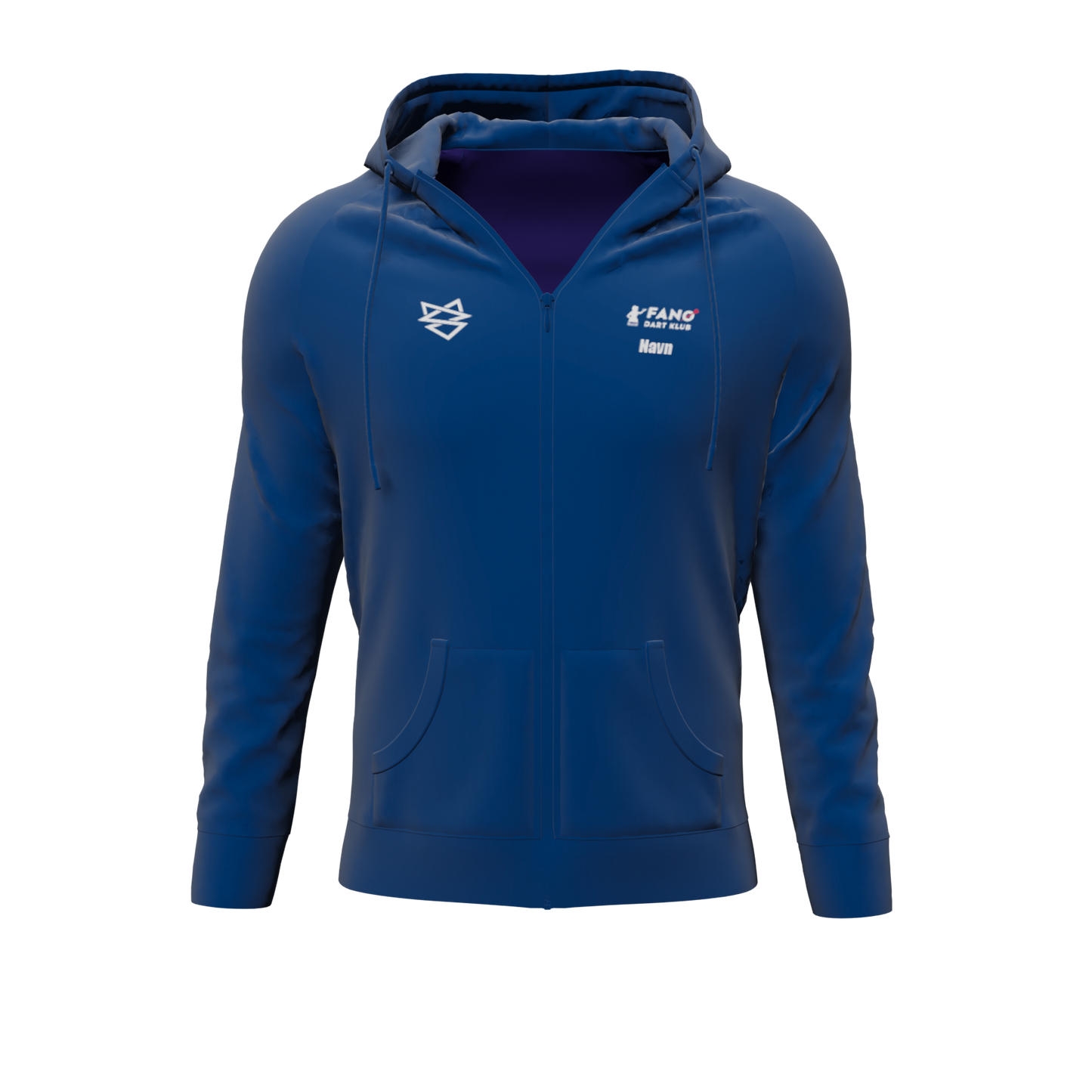 Bomulds Hoodie ZIP - Fanø Dart