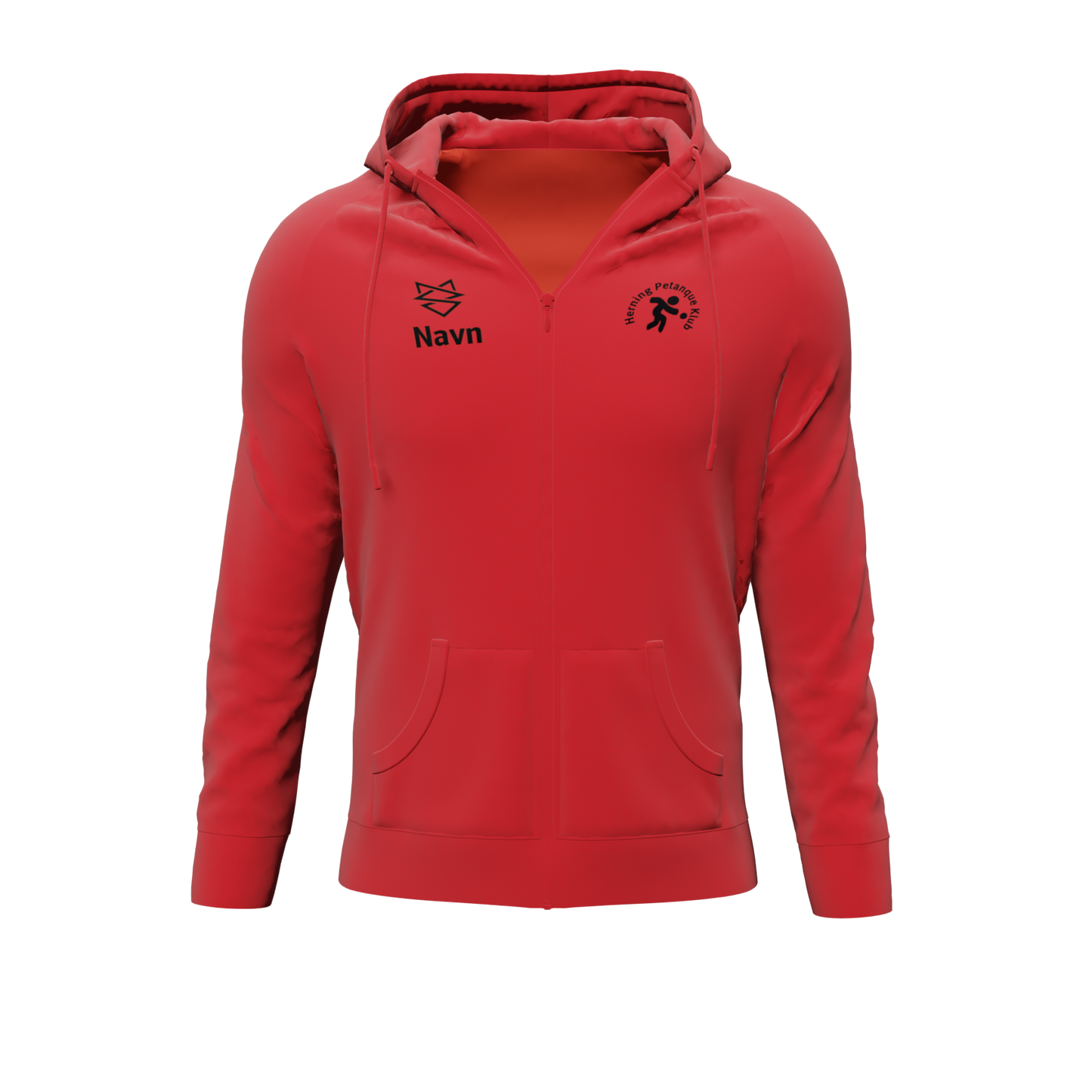 Bomulds Hoodie ZIP - Voksen - Herning Petanque