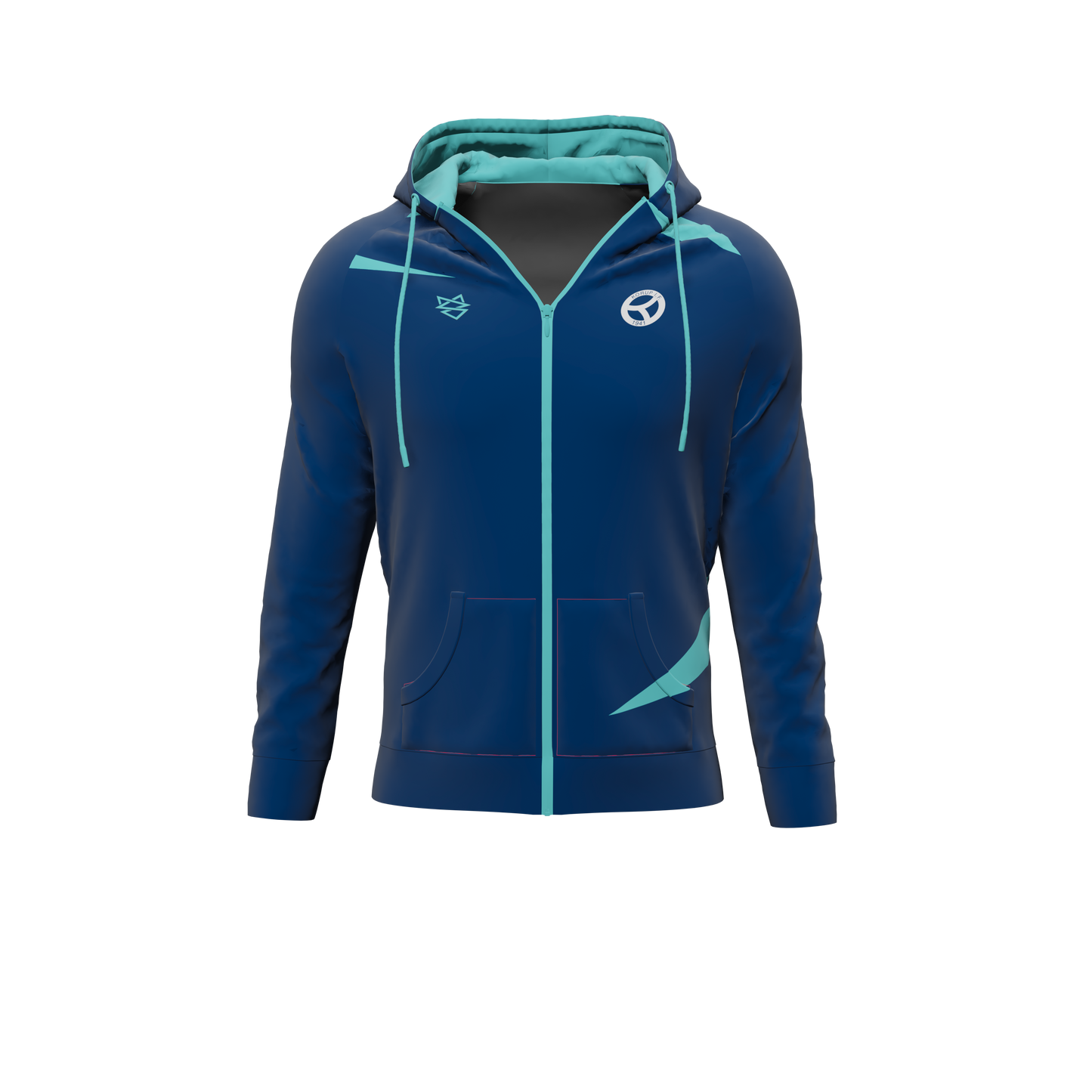 Hoodie ZIP - Korup Bordtennis Klub