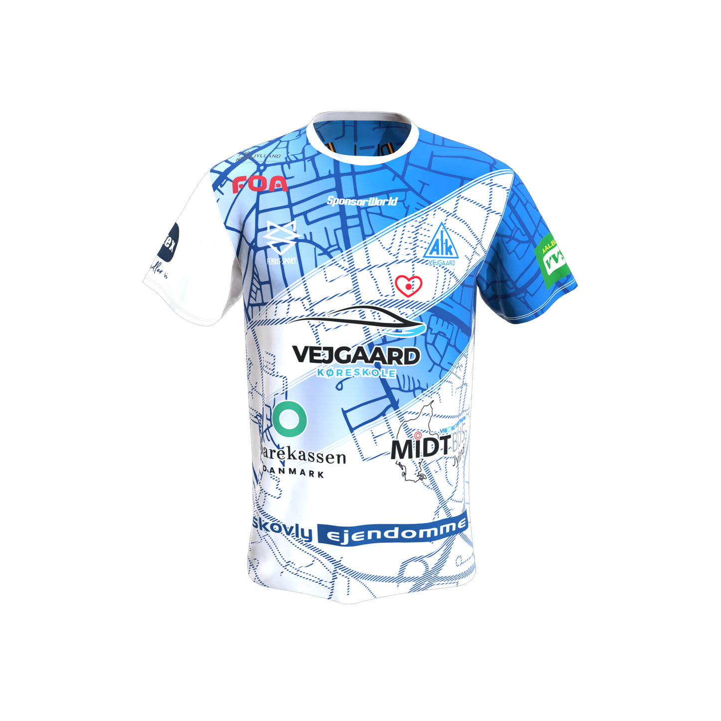 AIK Vejgaard - T-shirt m. sponsorer