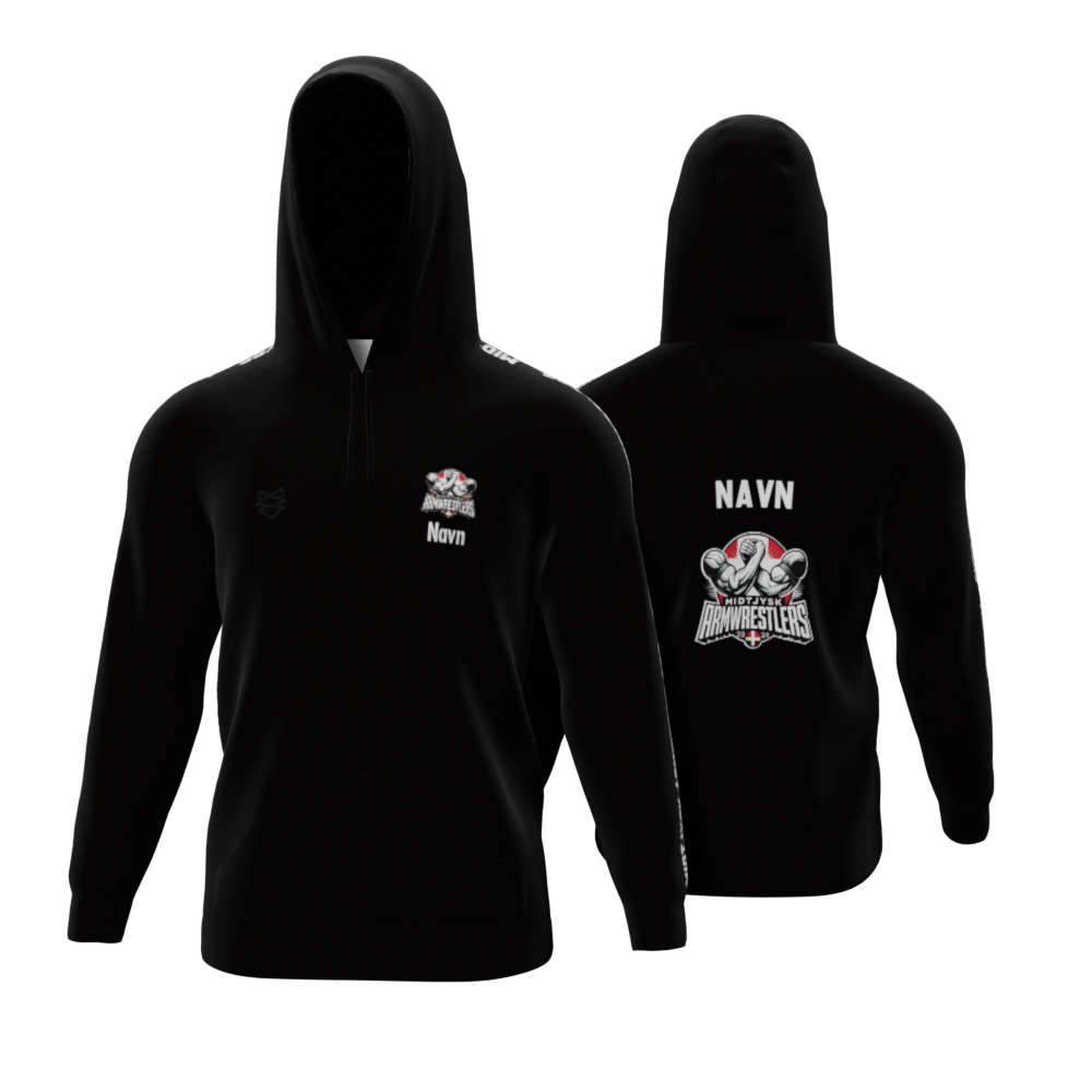 Bomulds Hoodie - Midtjysk Armwrestlers