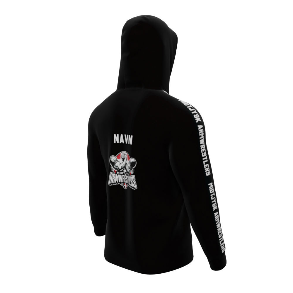 Bomulds Hoodie - Midtjysk Armwrestlers