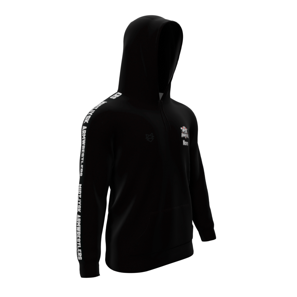 Bomulds Hoodie - Midtjysk Armwrestlers