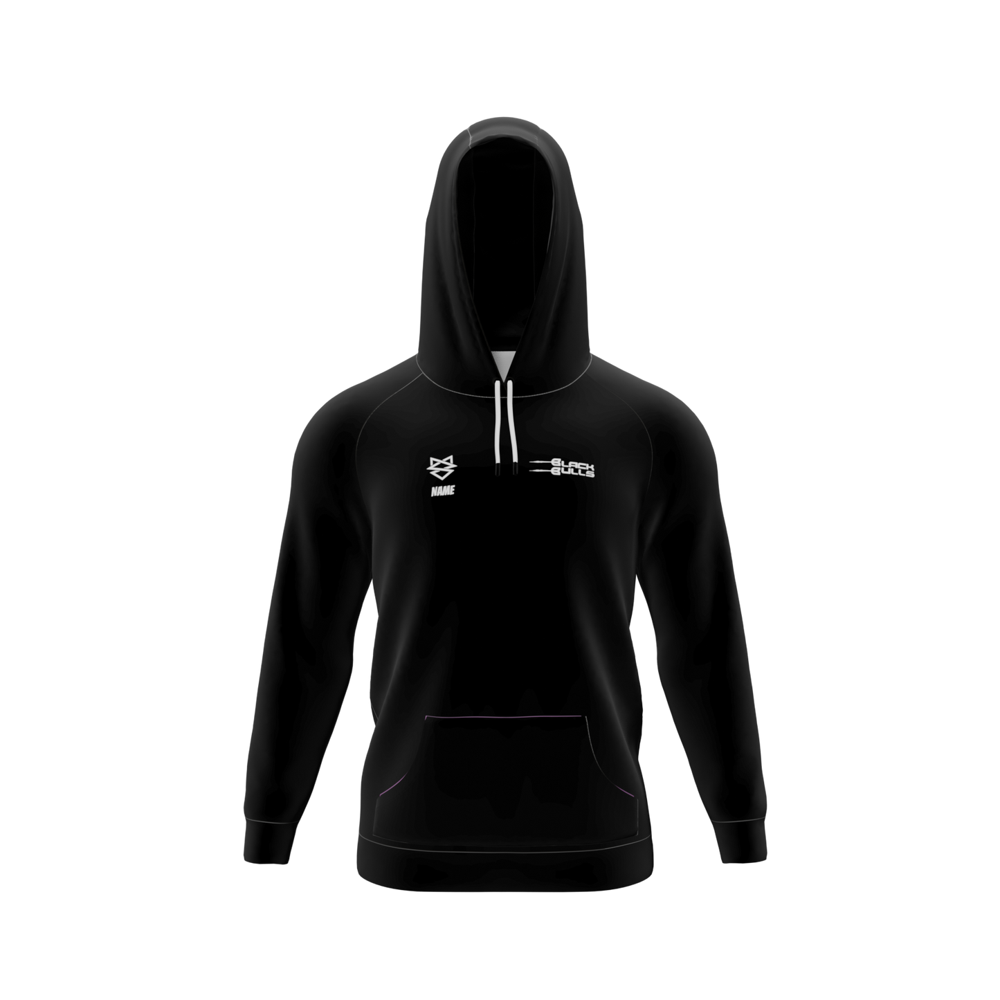 Hoodie  - Black Bulls