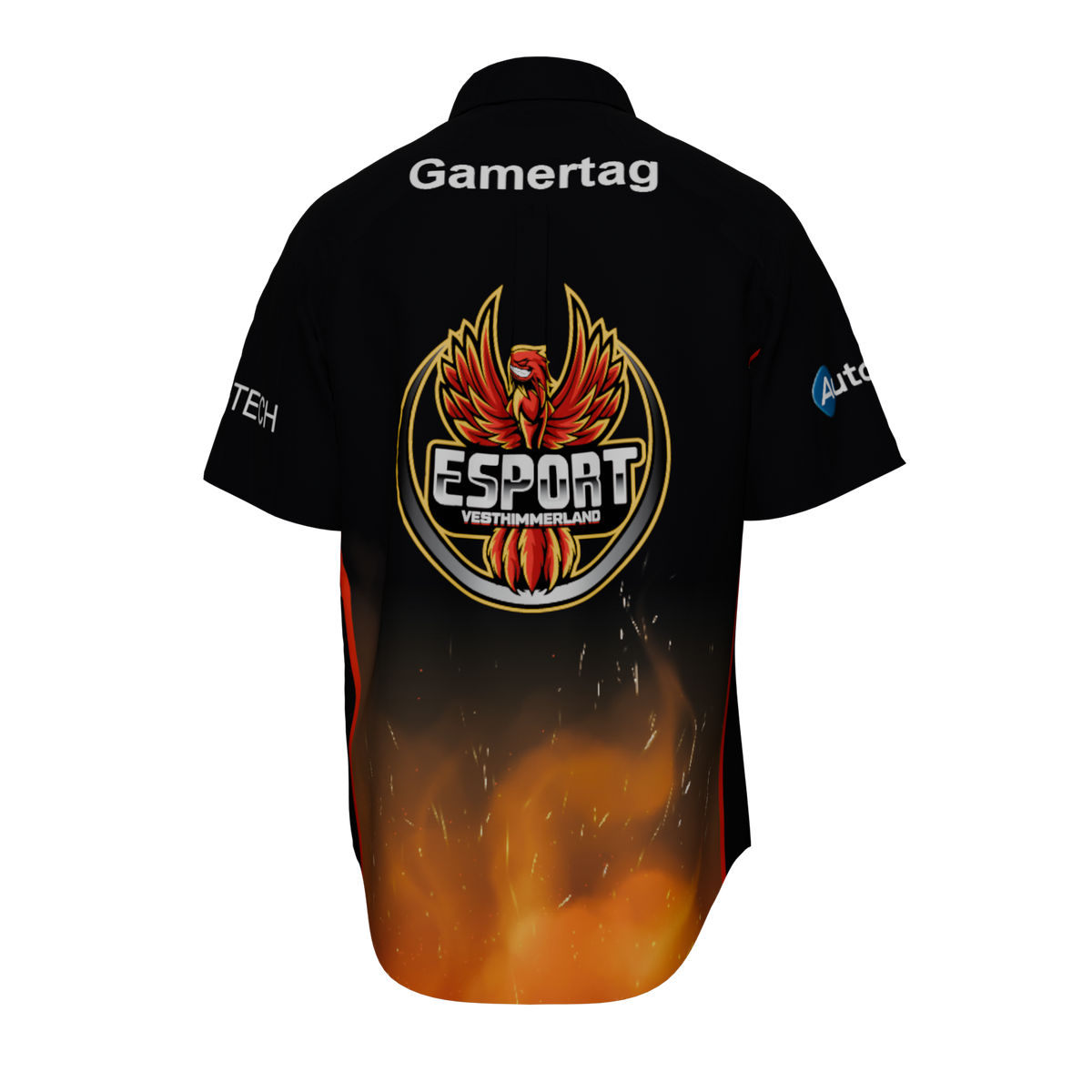 Kortærmet skjorte - Sublimation - ryg