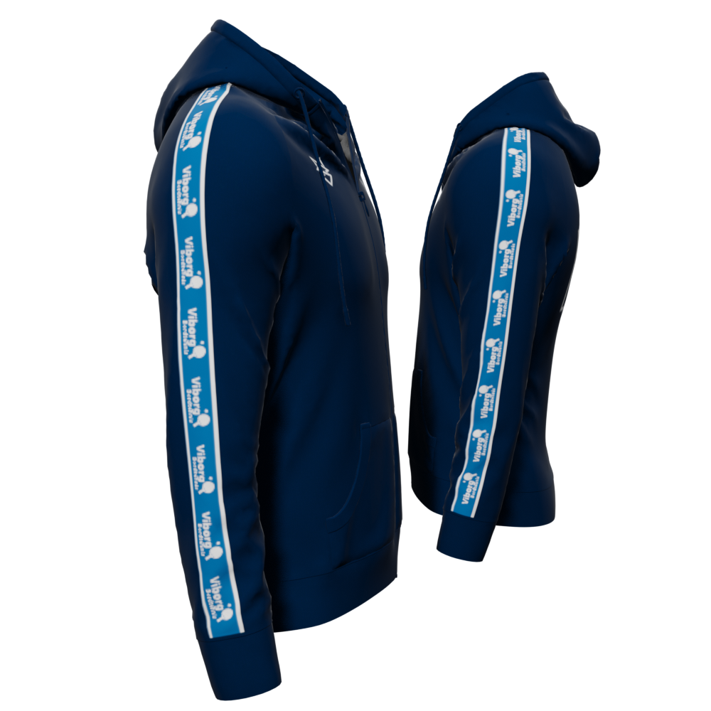 Bomulds Hoodie ZIP - Viborg Bordtennisklub