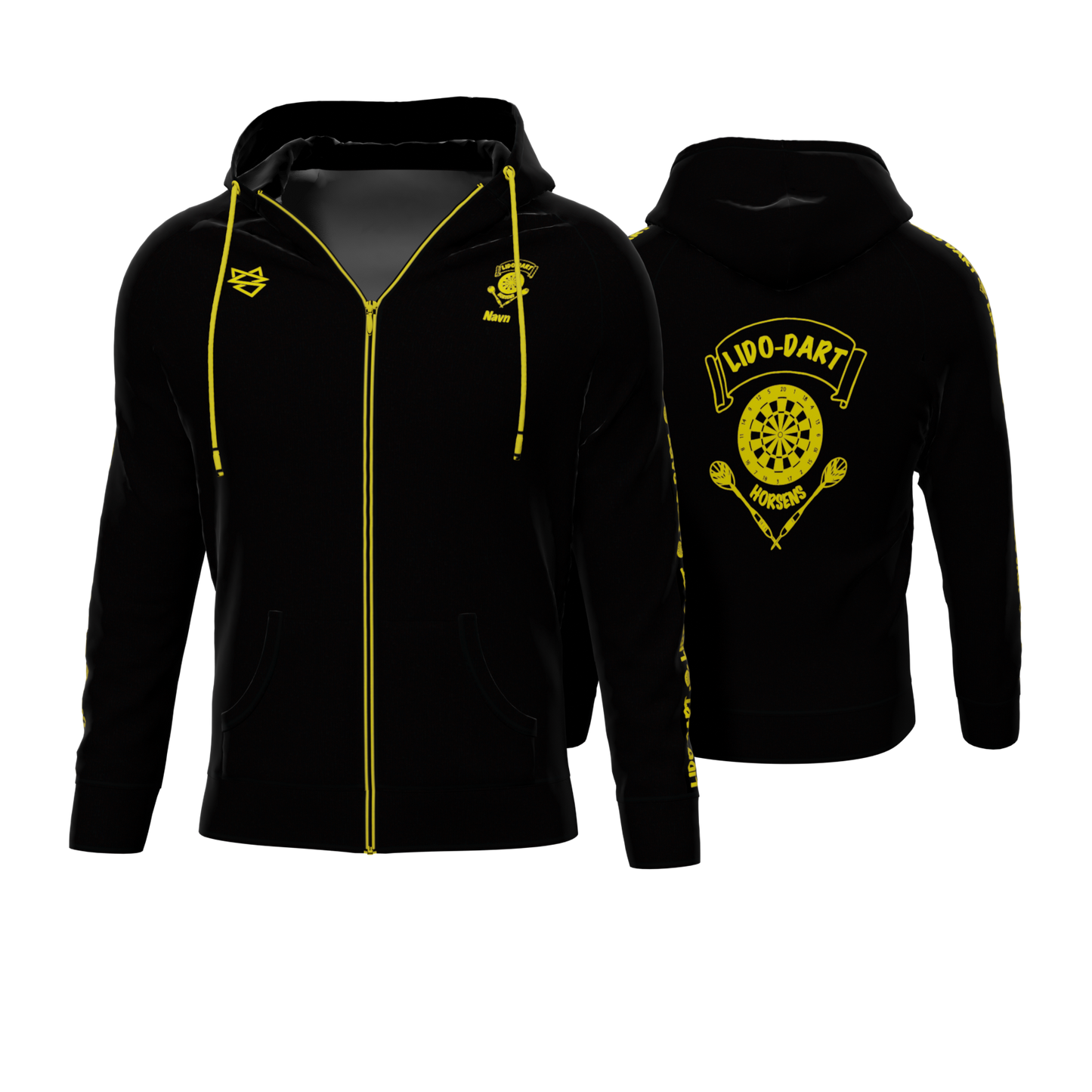 Bomulds Hoodie ZIP - LIDO Dart