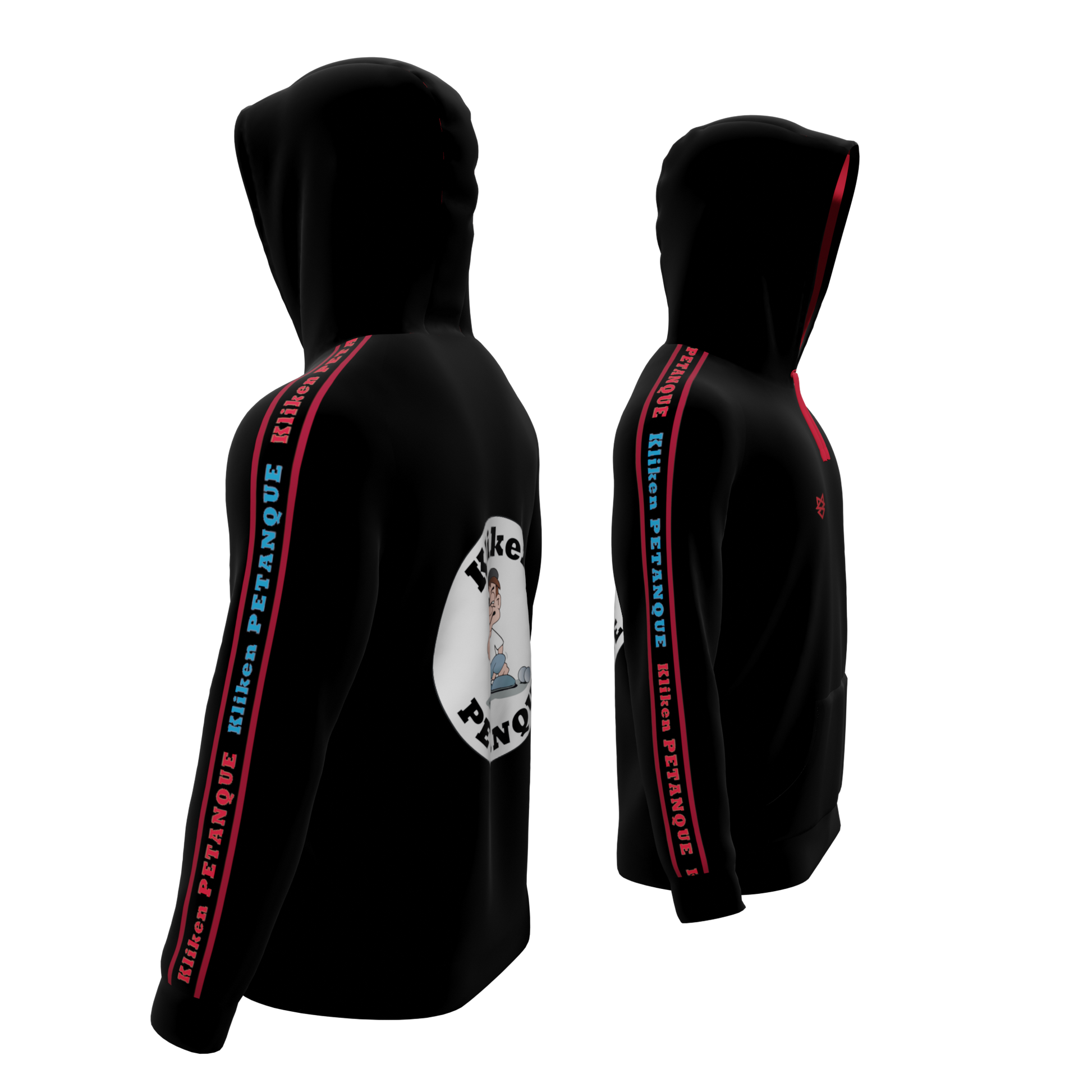 Bomulds Hoodie - Kliken Petanque - SponsorWorld