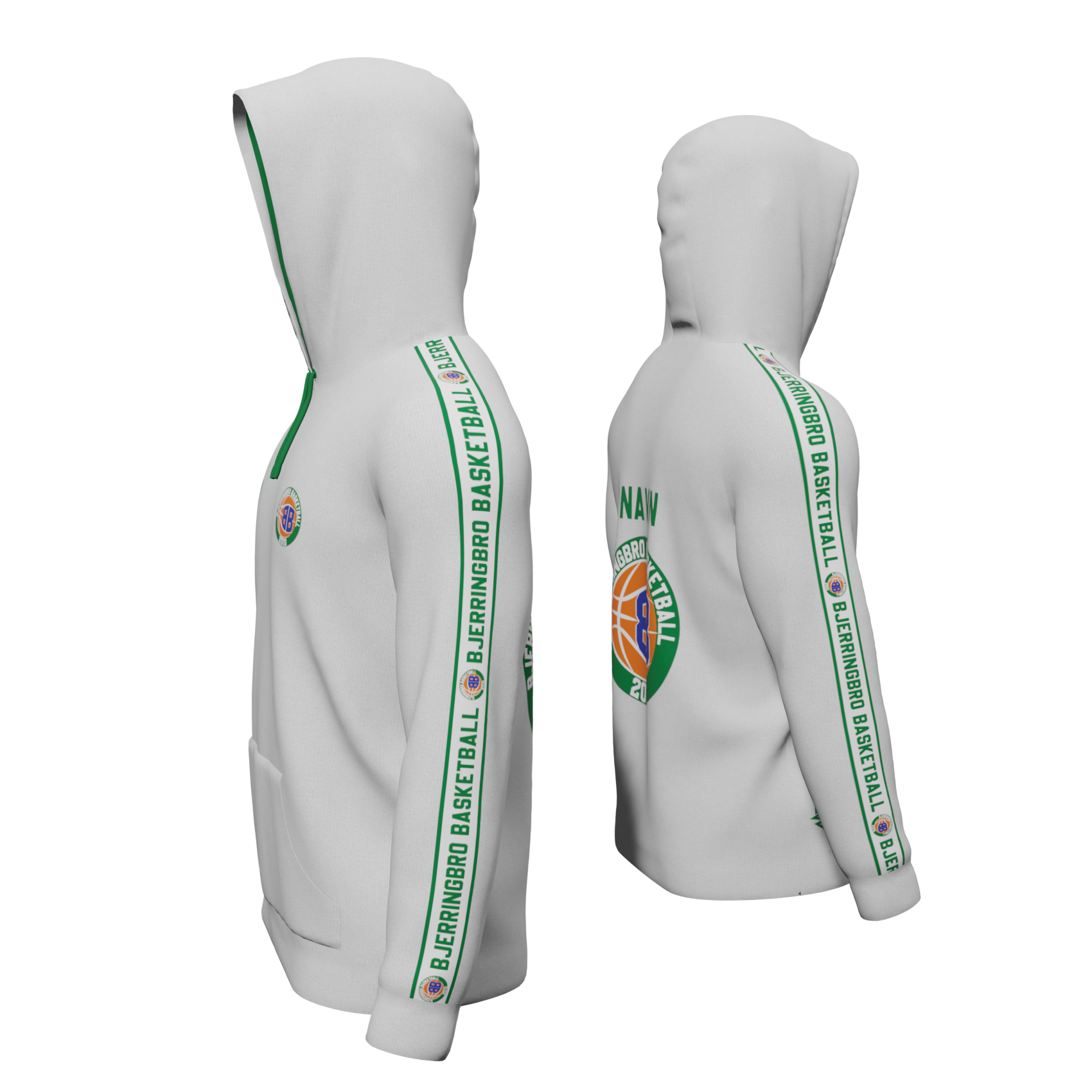 Bomulds Hoodie - Bjerringbro Basketball - SponsorWorld