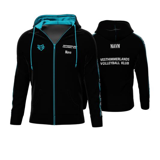 Bomulds Hoodie ZIP - Vesthimmerlands Volleyball Klub