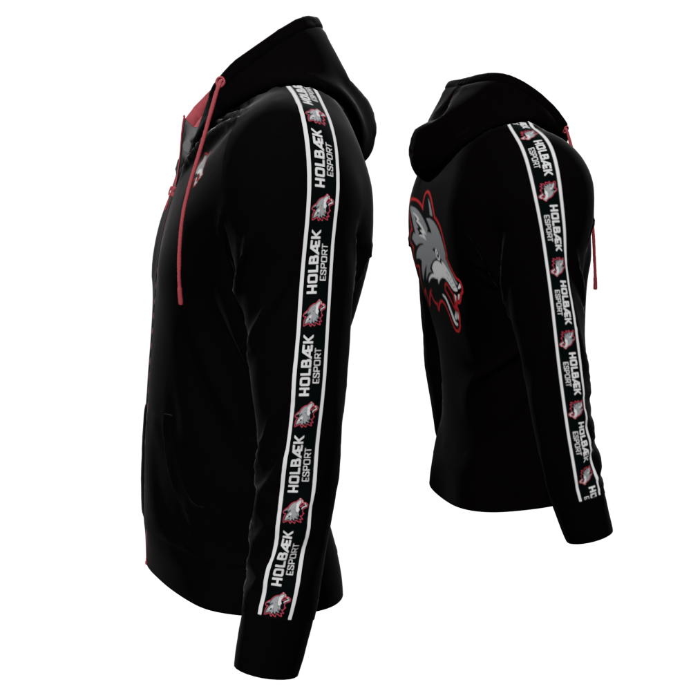 Bomulds Hoodie ZIP - Holbæk Esport