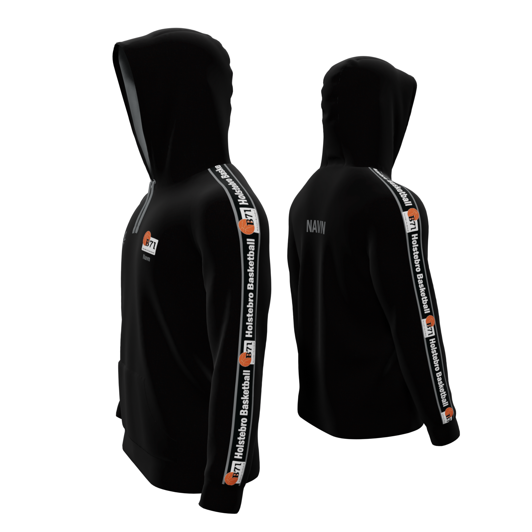 Bomulds Hoodie - B71 Basketball - SponsorWorld