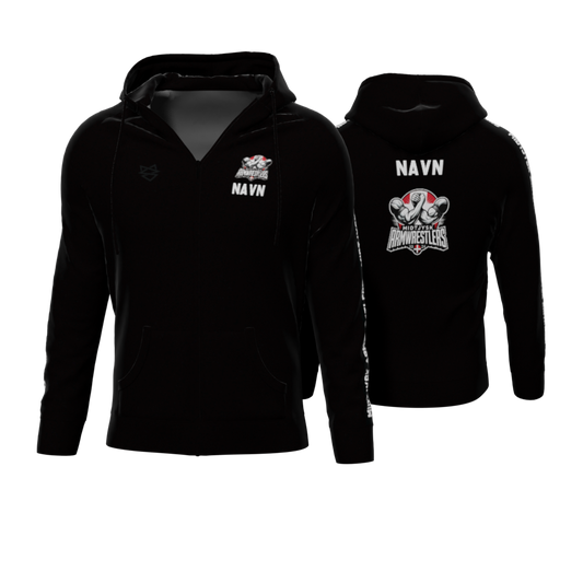 Bomulds Hoodie ZIP - Midtjysk Armwrestlers
