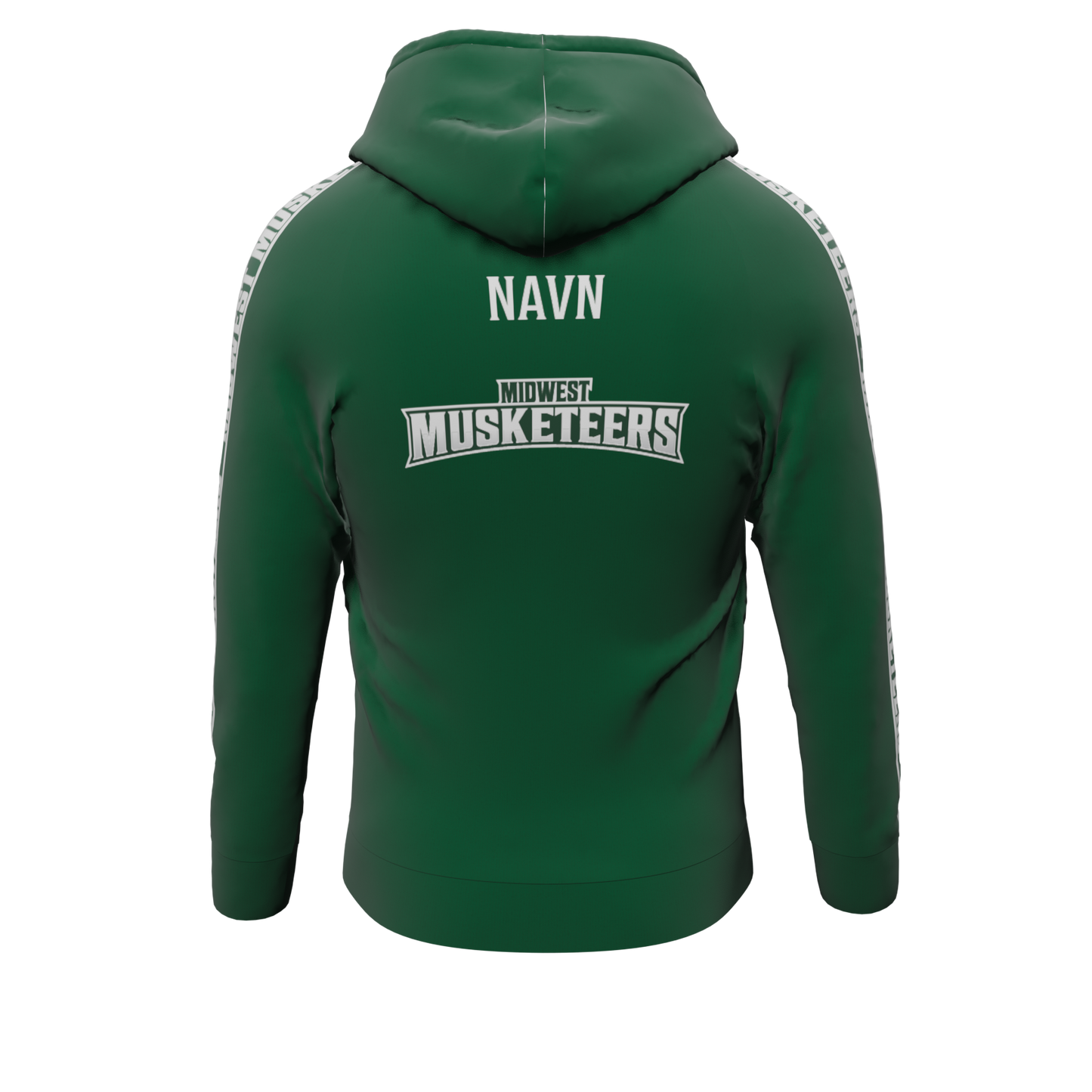 Bomulds Hoodie ZIP - Midwest Musketeers