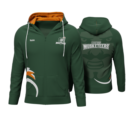Hoodie ZIP - Midwest Musketeers