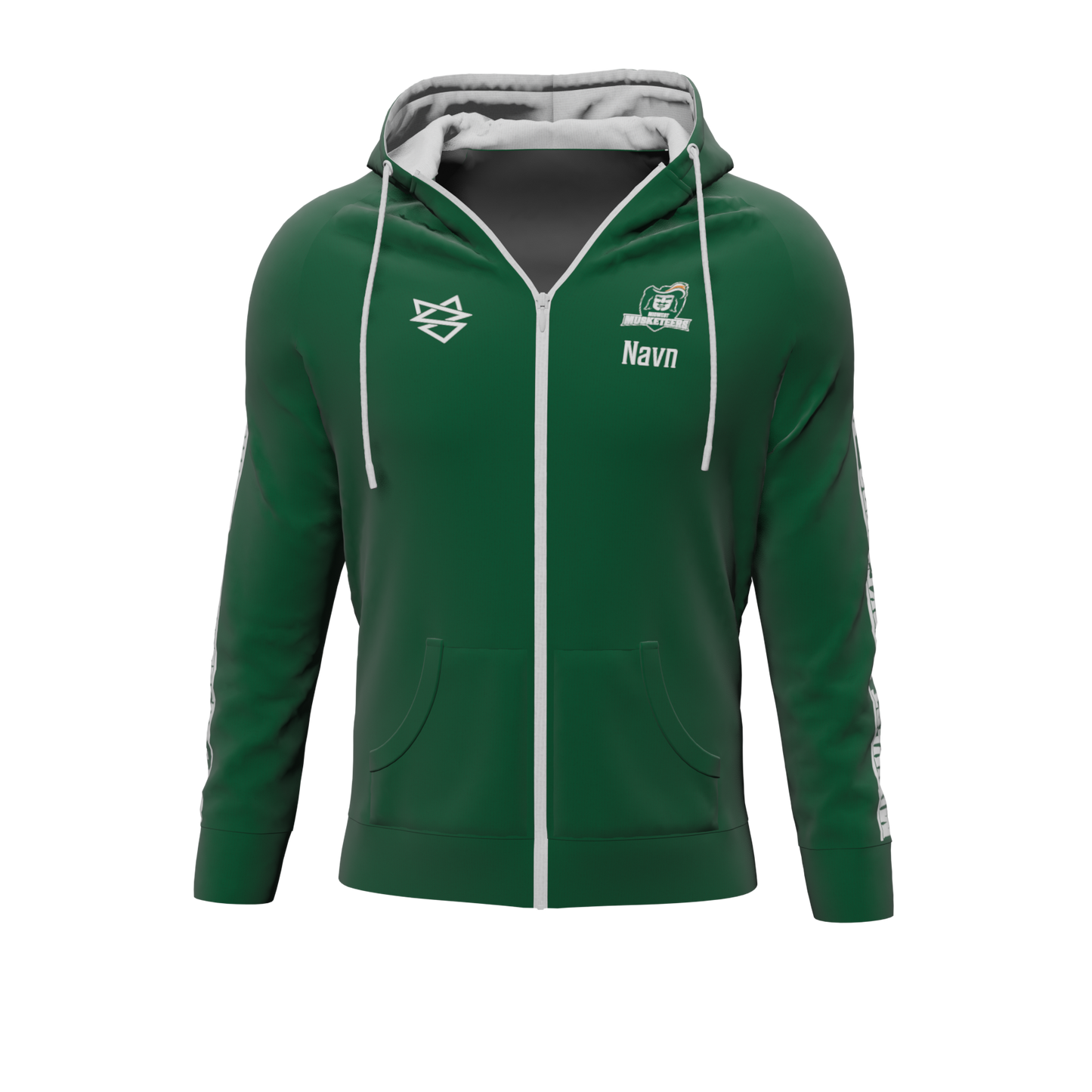 Bomulds Hoodie ZIP - Midwest Musketeers