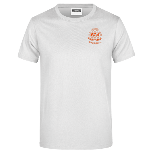 Bomulds T-shirt - Voksen -  SNEJBJERG BADMINTON - SponsorWorld