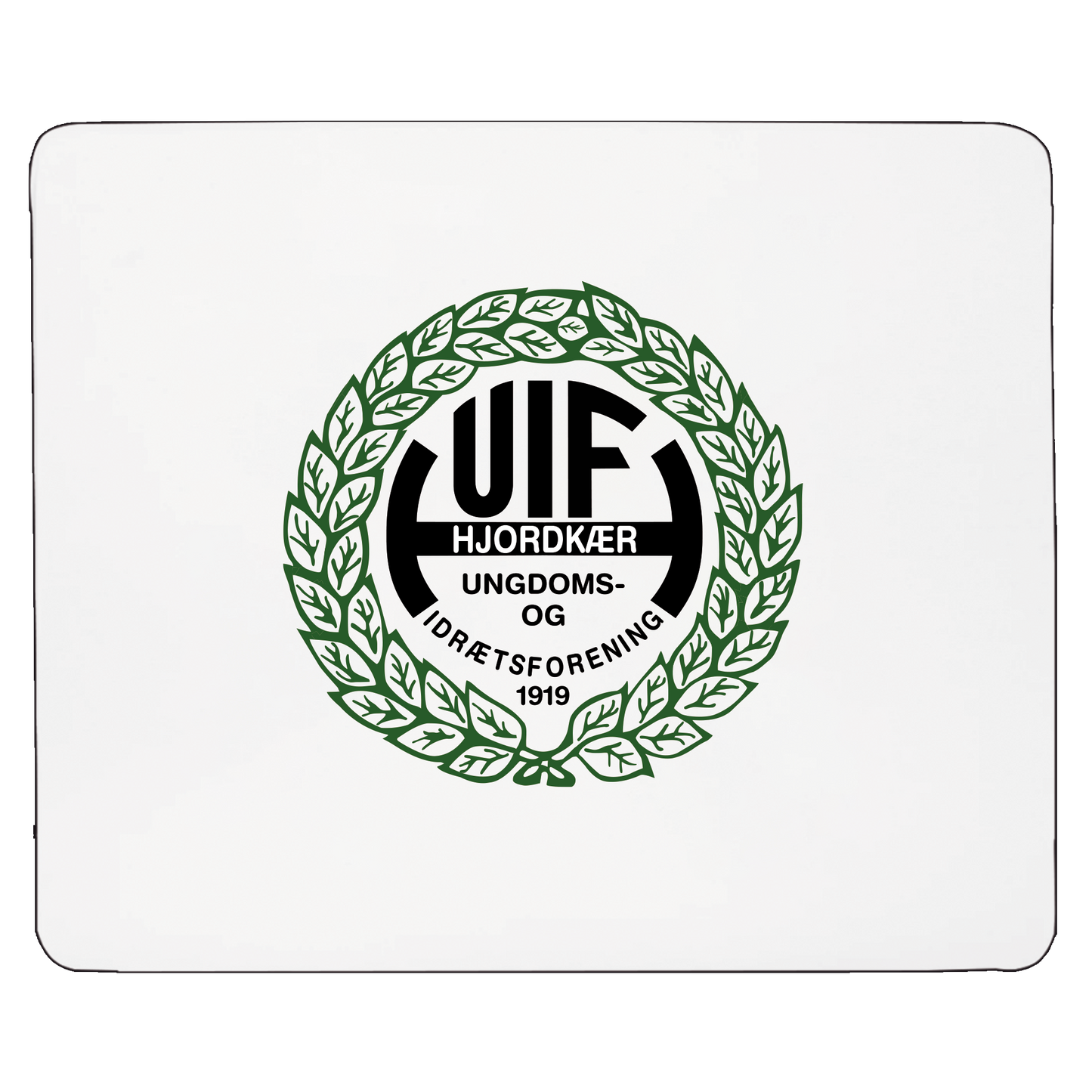 H.U.I.F Badminton - Musemåtte med klub logo