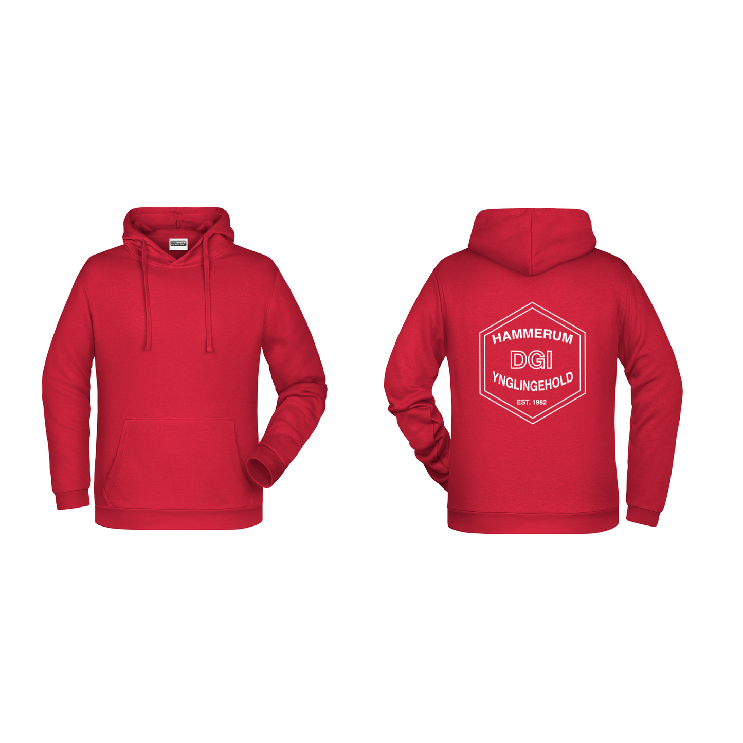 Bomulds Hoodie - Unisex - Hammerum Herred